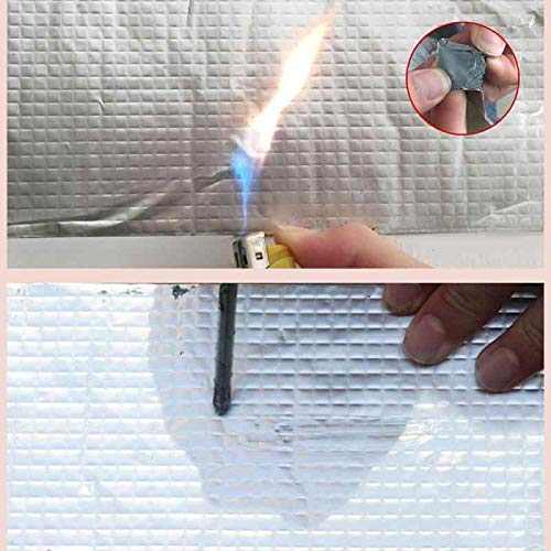 Waterproof Aluminium Rubber Tape for Leakage Repair, Hot & Cold Temperature Aluminium Foil Tape, Perfect for Sealing Roof & Water Leakage (5 Mtr) 5x5 Waterproof Aluminium Rubber Tape for Leakage Repair, Hot & Cold Temperature Aluminium Foil Tape, Perfect for Sealing Roof & Water Leakage (5 Mtr) 5x5